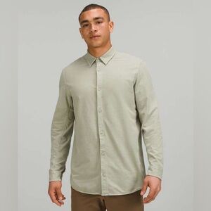 Lululemon Commission Long Sleeve Shirt Size S Green Fern Enzyme Dye Athletic